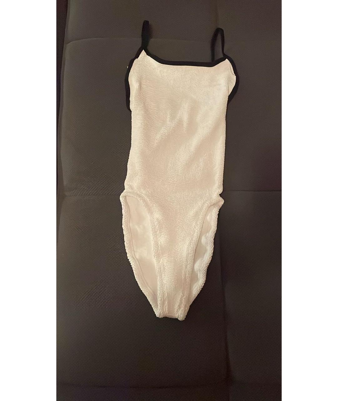 HUNZA G Белый купальник, фото 5