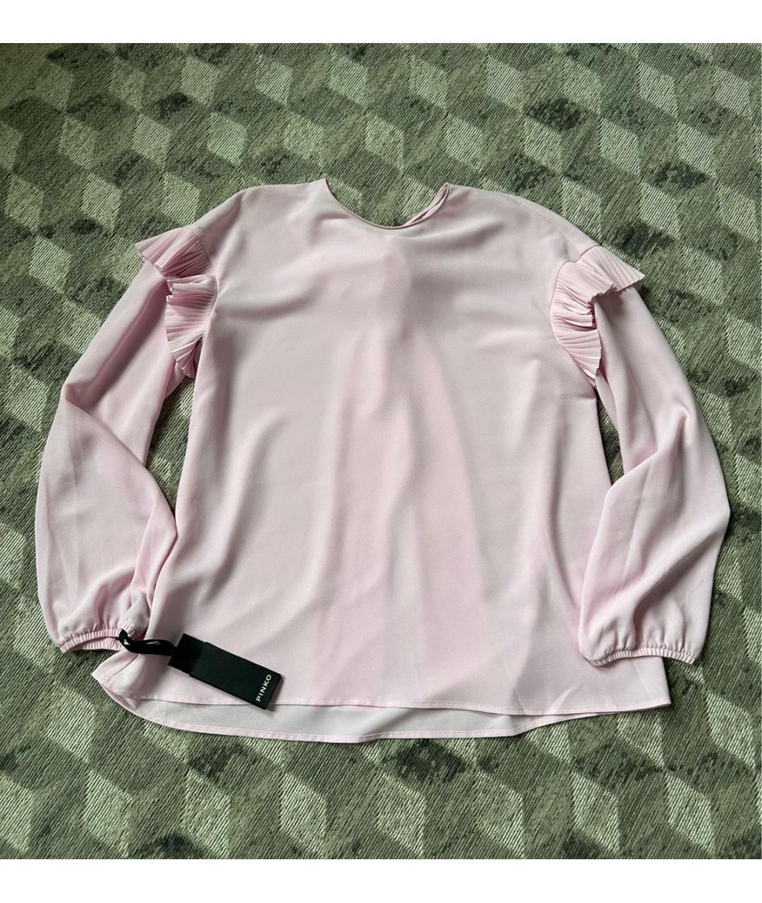 PINKO Розовая полиамидовая блузы, фото 9