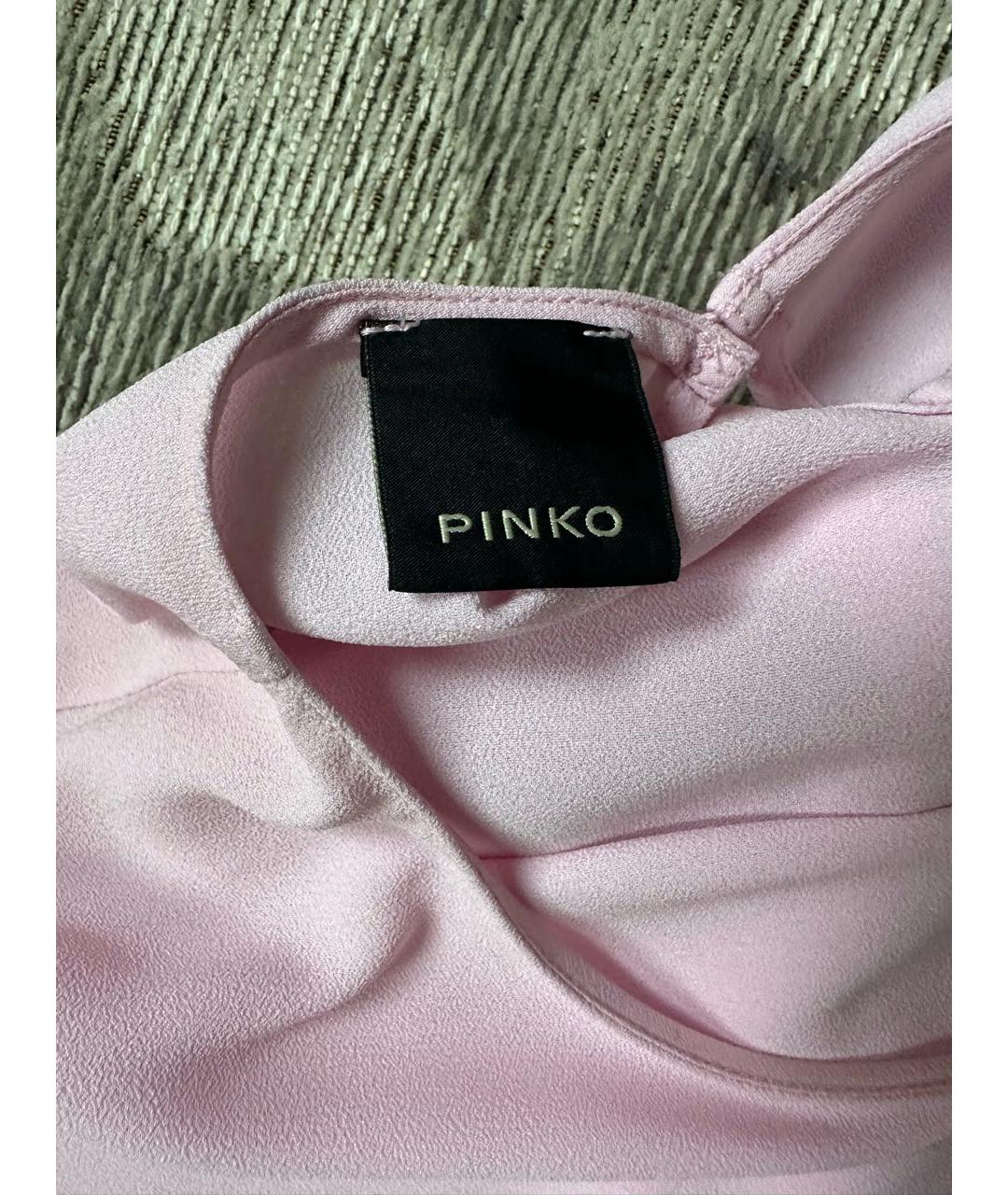 PINKO Розовая полиамидовая блузы, фото 3
