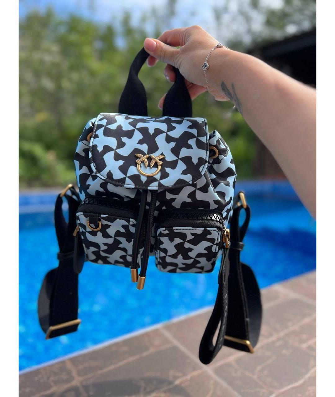 PINKO Голубой рюкзак, фото 4