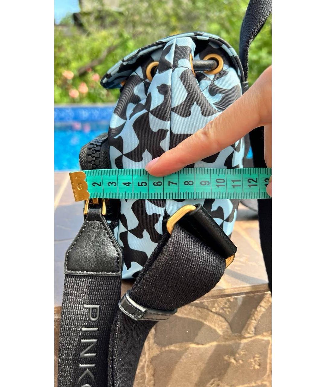 PINKO Голубой рюкзак, фото 7