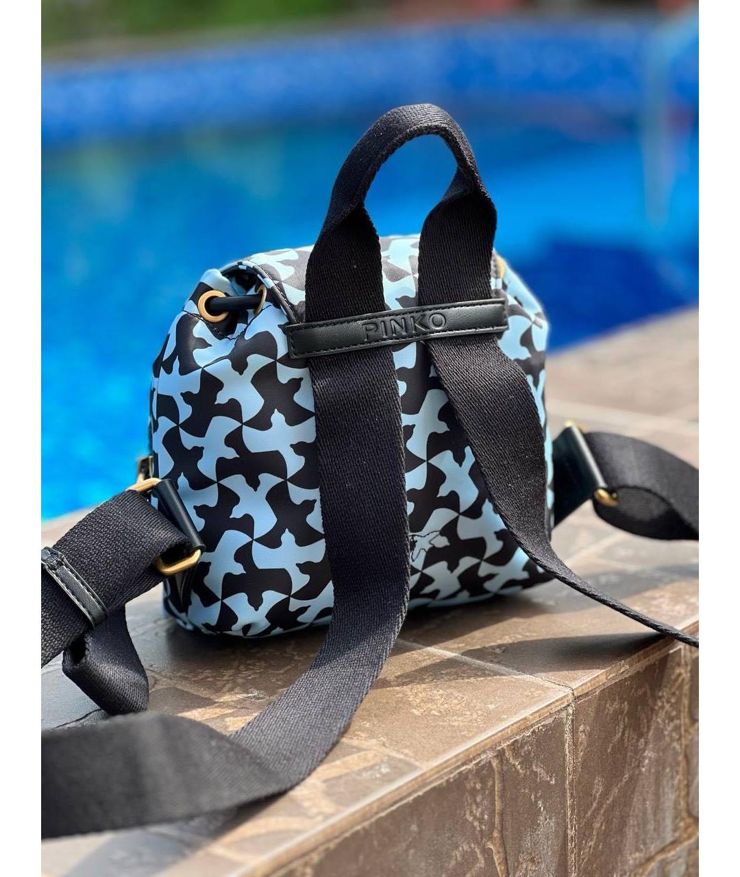 PINKO Голубой рюкзак, фото 3