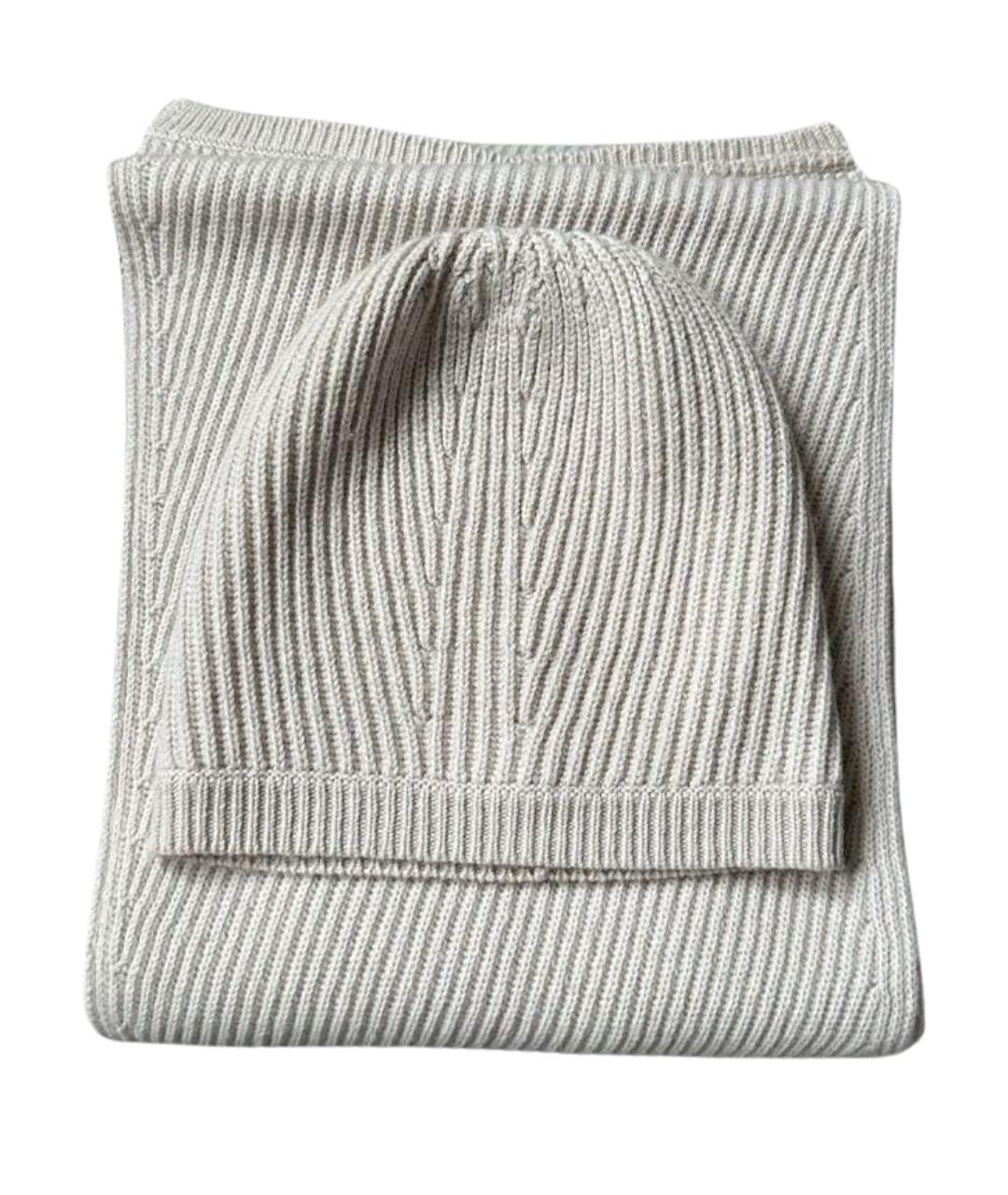 'S MAX MARA Бежевый кашемировый шарф, фото 1