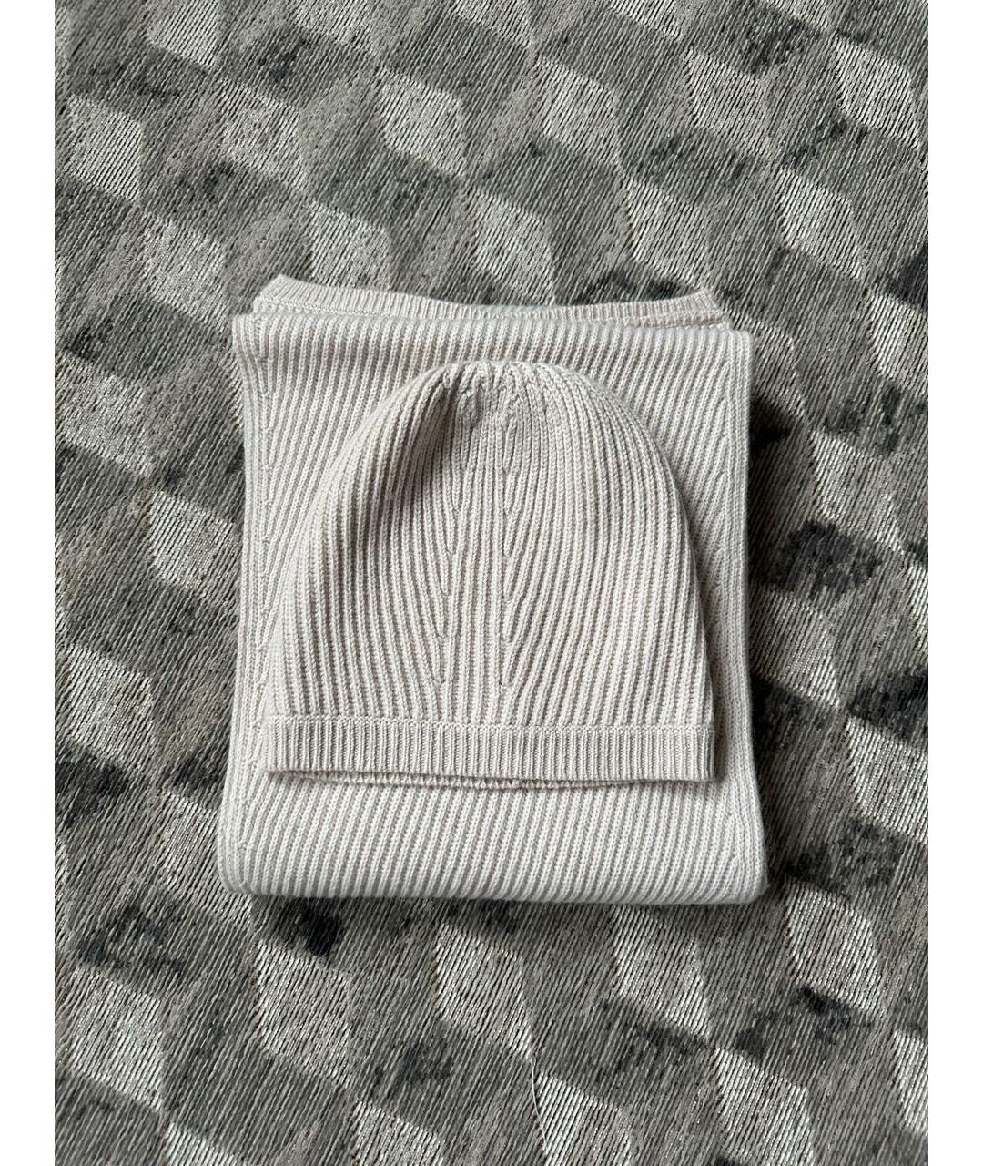 'S MAX MARA Бежевый кашемировый шарф, фото 8