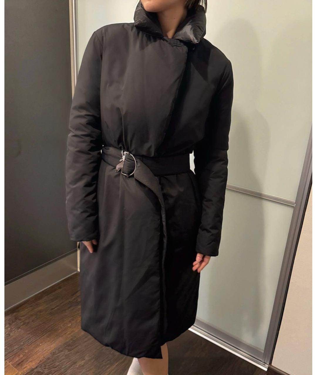 PATRIZIA PEPE Черный полиамидовый пуховик, фото 7