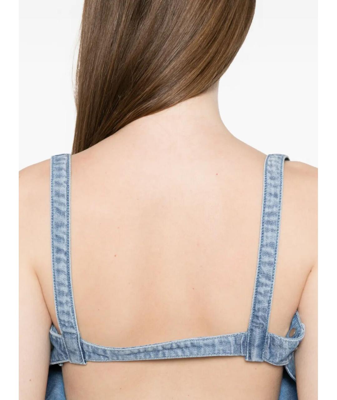 DIESEL Голубая хлопковая майка, фото 4