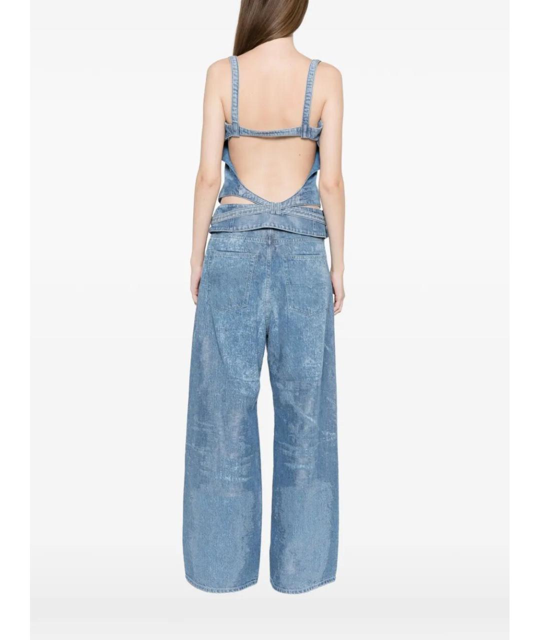 DIESEL Голубая хлопковая майка, фото 3