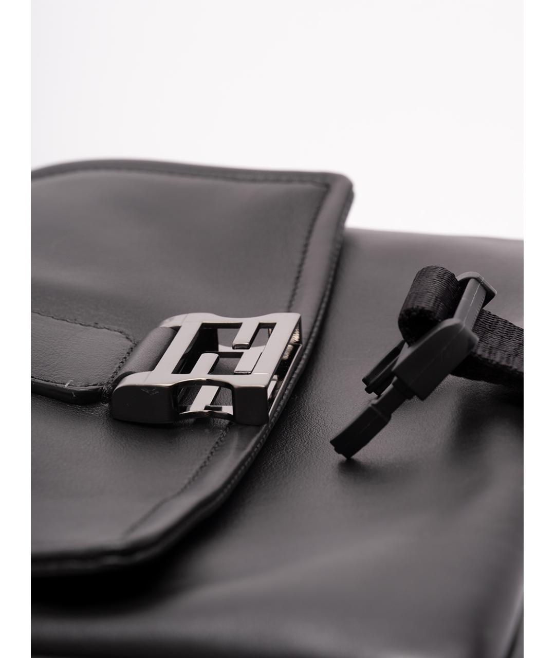 FENDI Черная кожаная сумка на плечо, фото 4