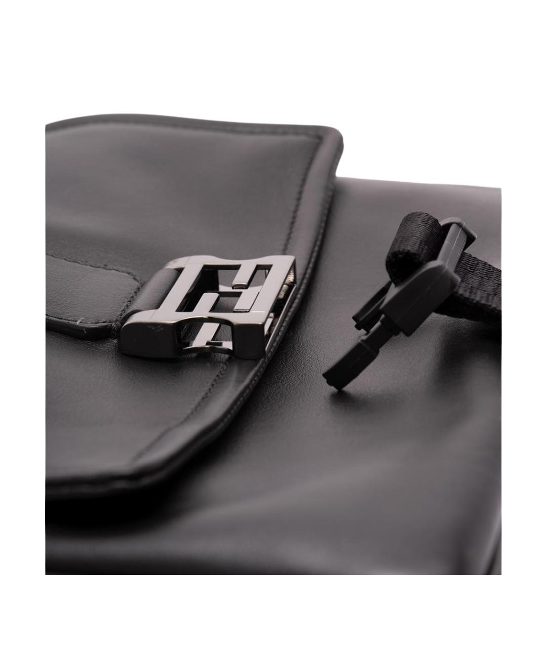 FENDI Черная кожаная сумка на плечо, фото 4