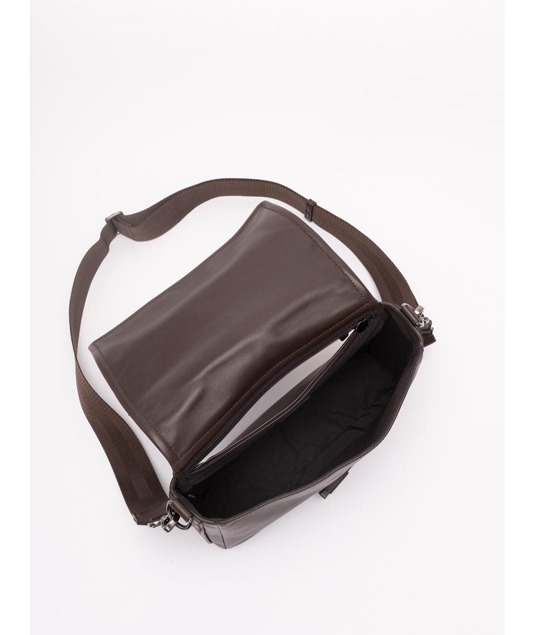 FENDI Коричневая кожаная сумка на плечо, фото 7