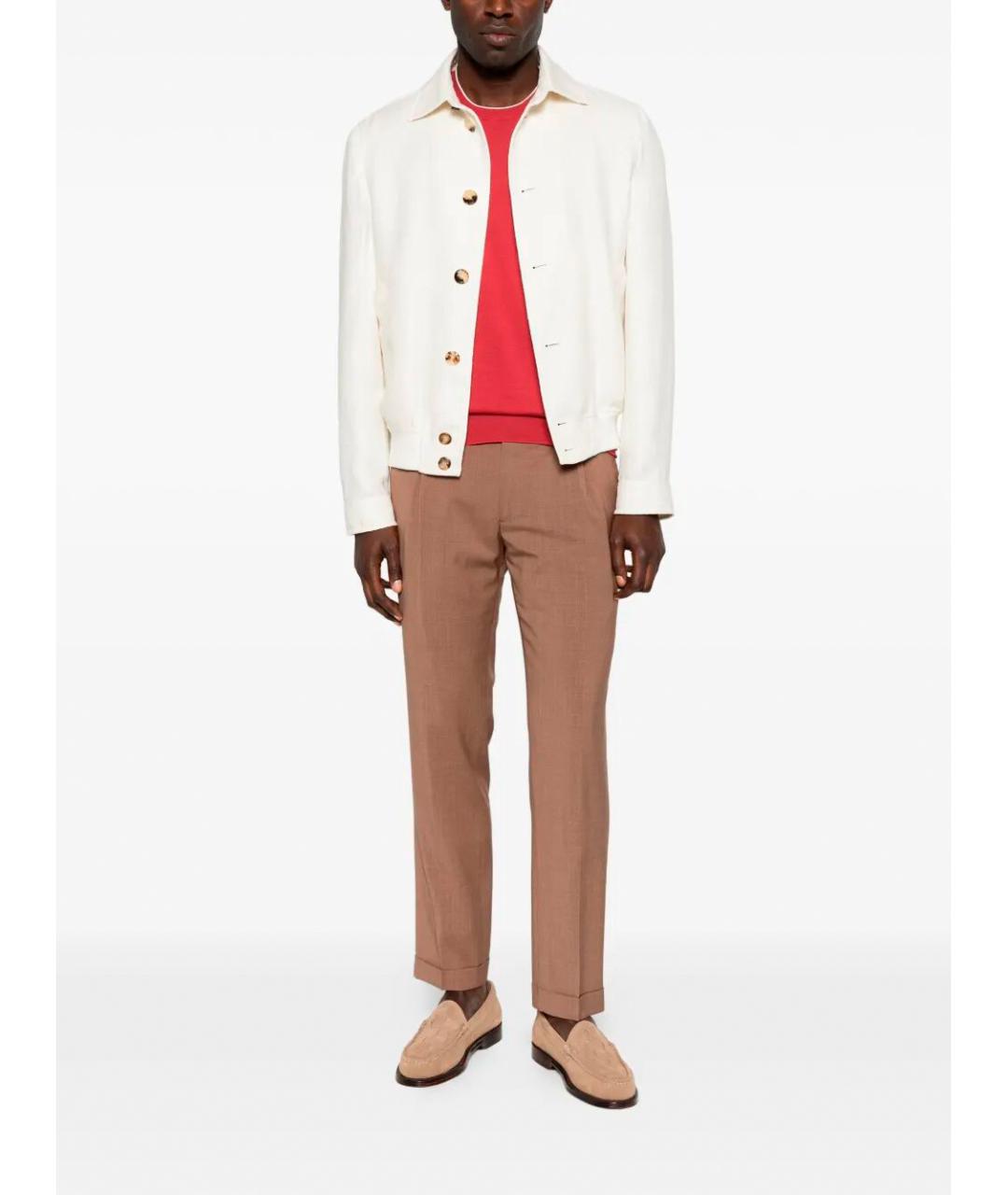 BRUNELLO CUCINELLI Красный хлопковый джемпер / свитер, фото 2