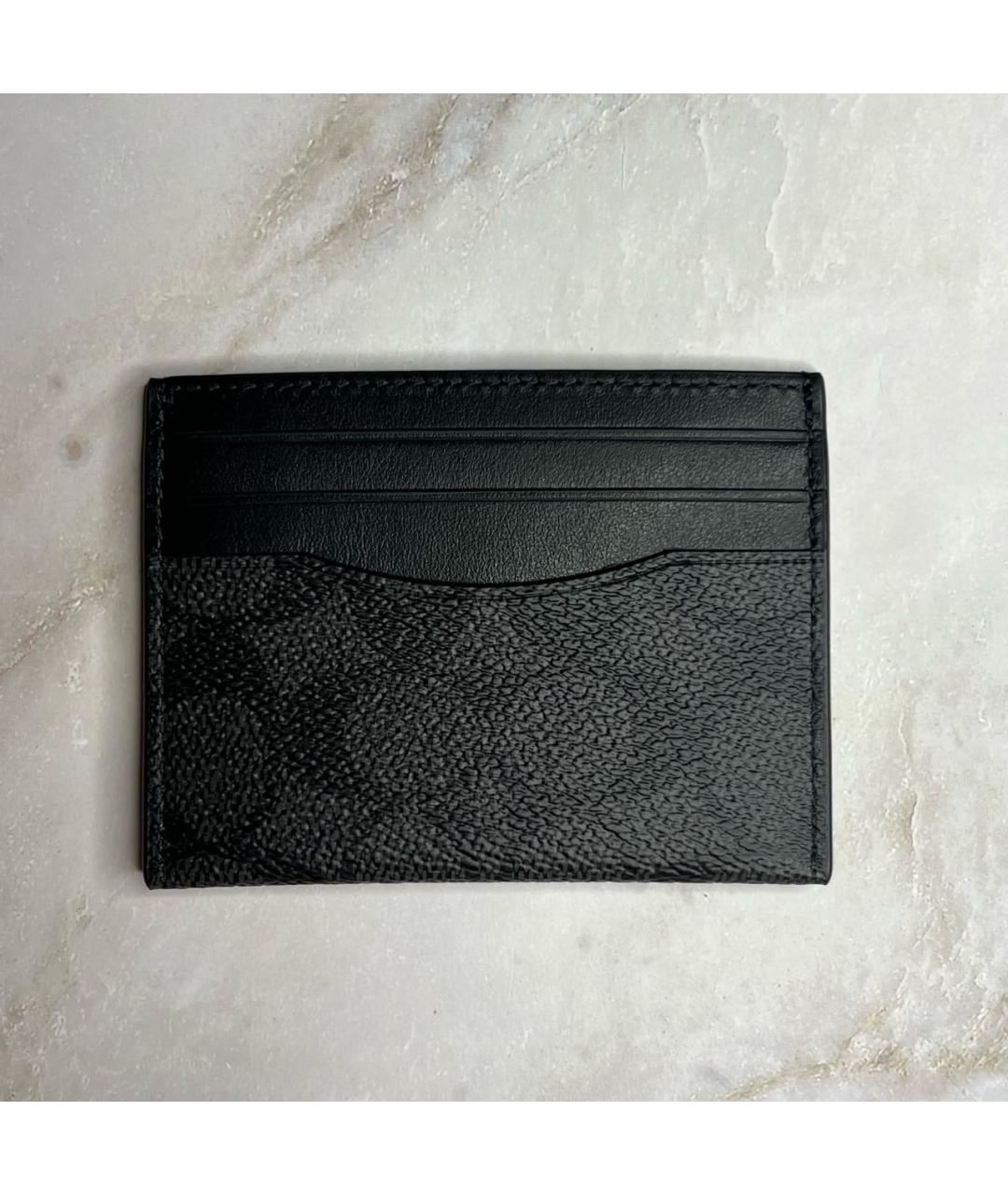 COACH Черный кожаный кардхолдер, фото 9