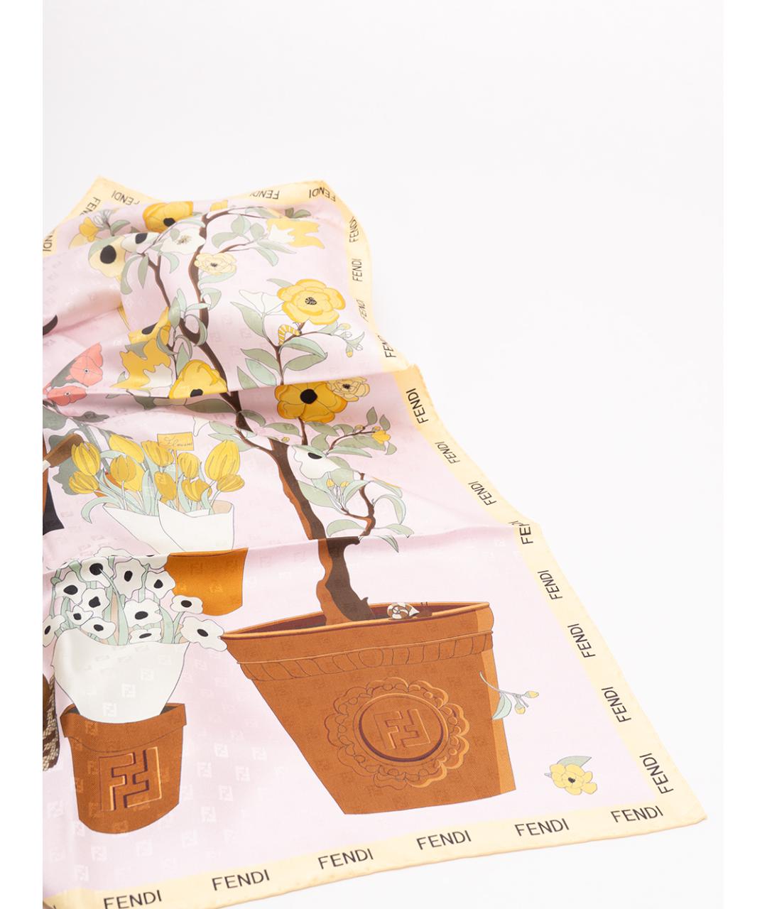 FENDI Мульти шелковый платок, фото 4