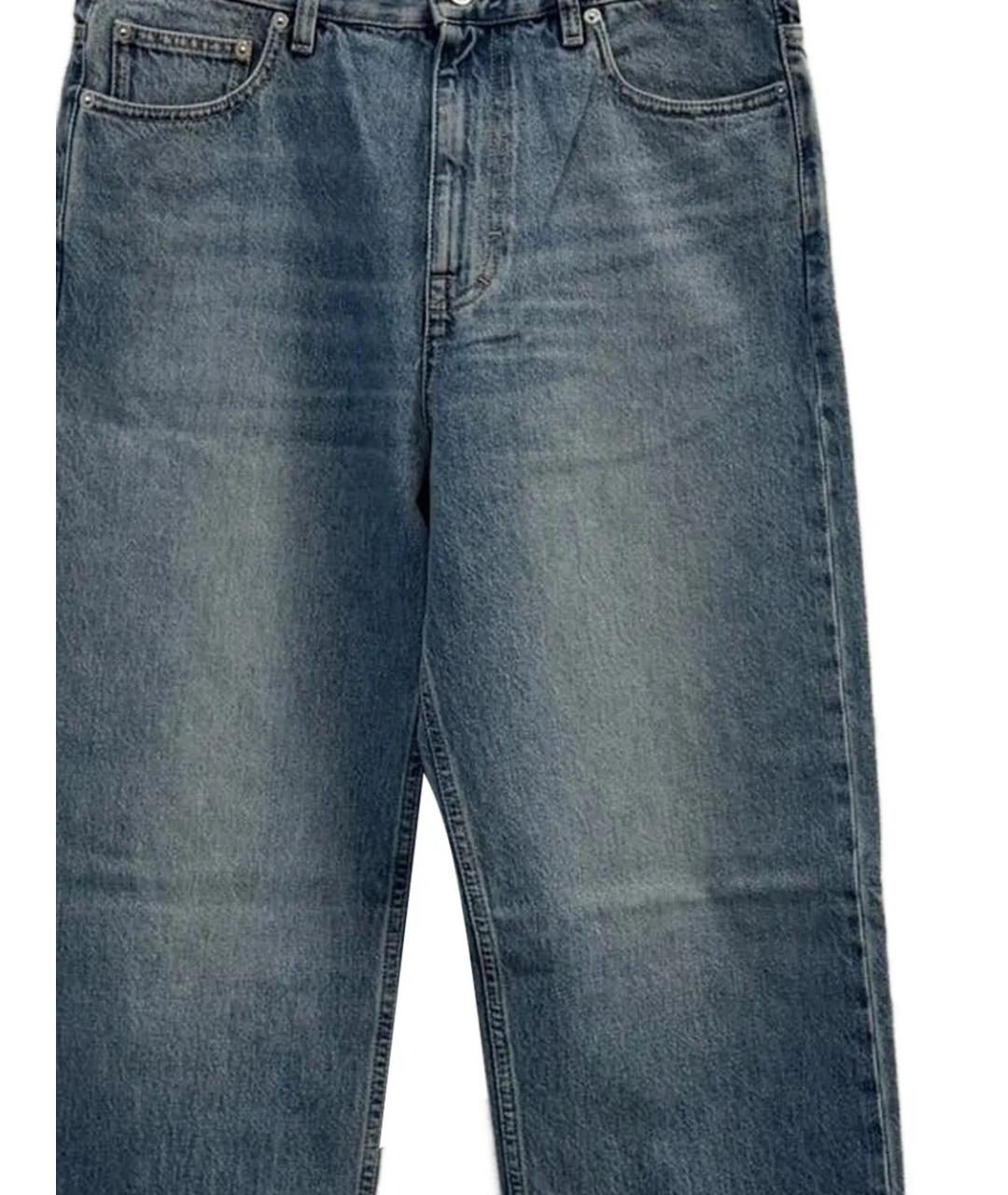 GUCCI Синие хлопковые прямые джинсы, фото 2