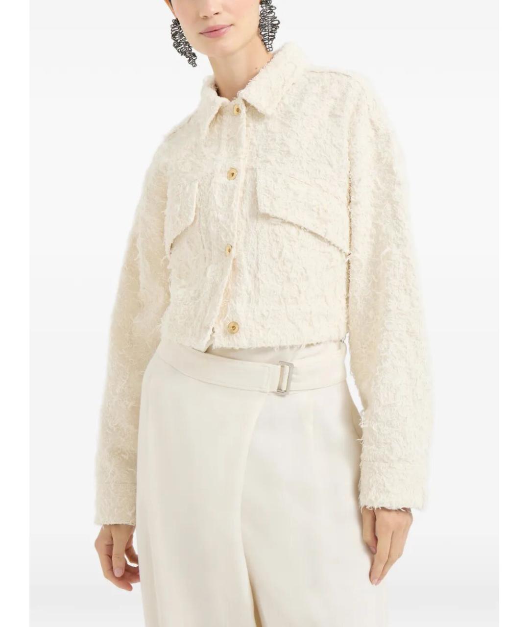 BRUNELLO CUCINELLI Бежевая хлопковая куртка, фото 3