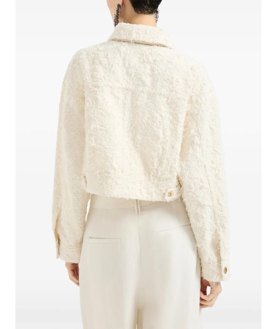 BRUNELLO CUCINELLI Бежевая хлопковая куртка, фото 4