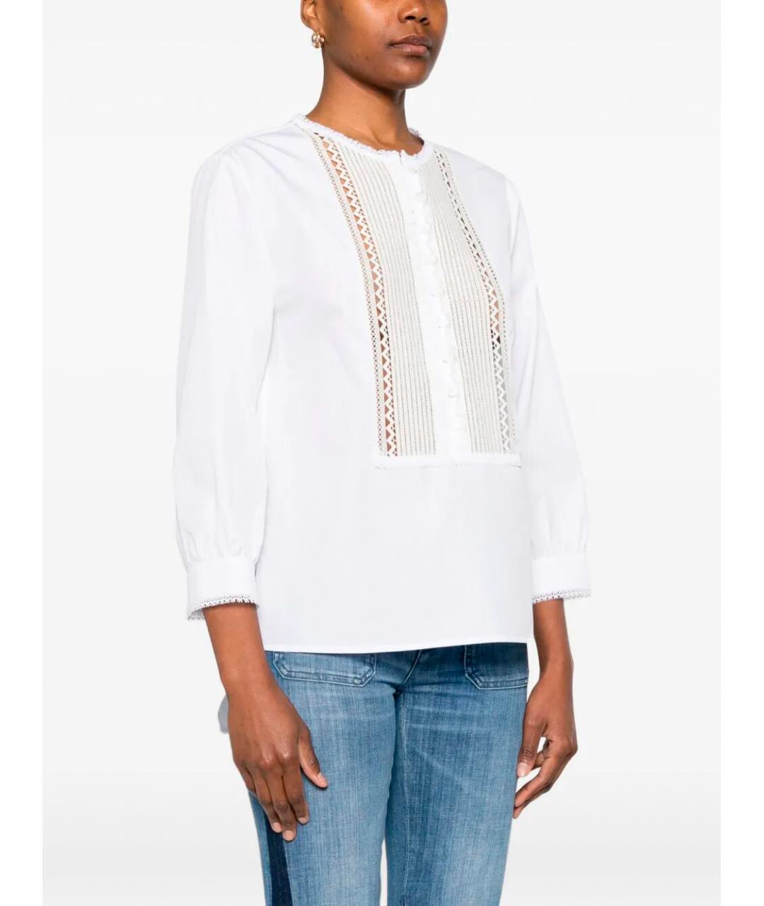 SEAFARER Белая хлопковая блузы, фото 3