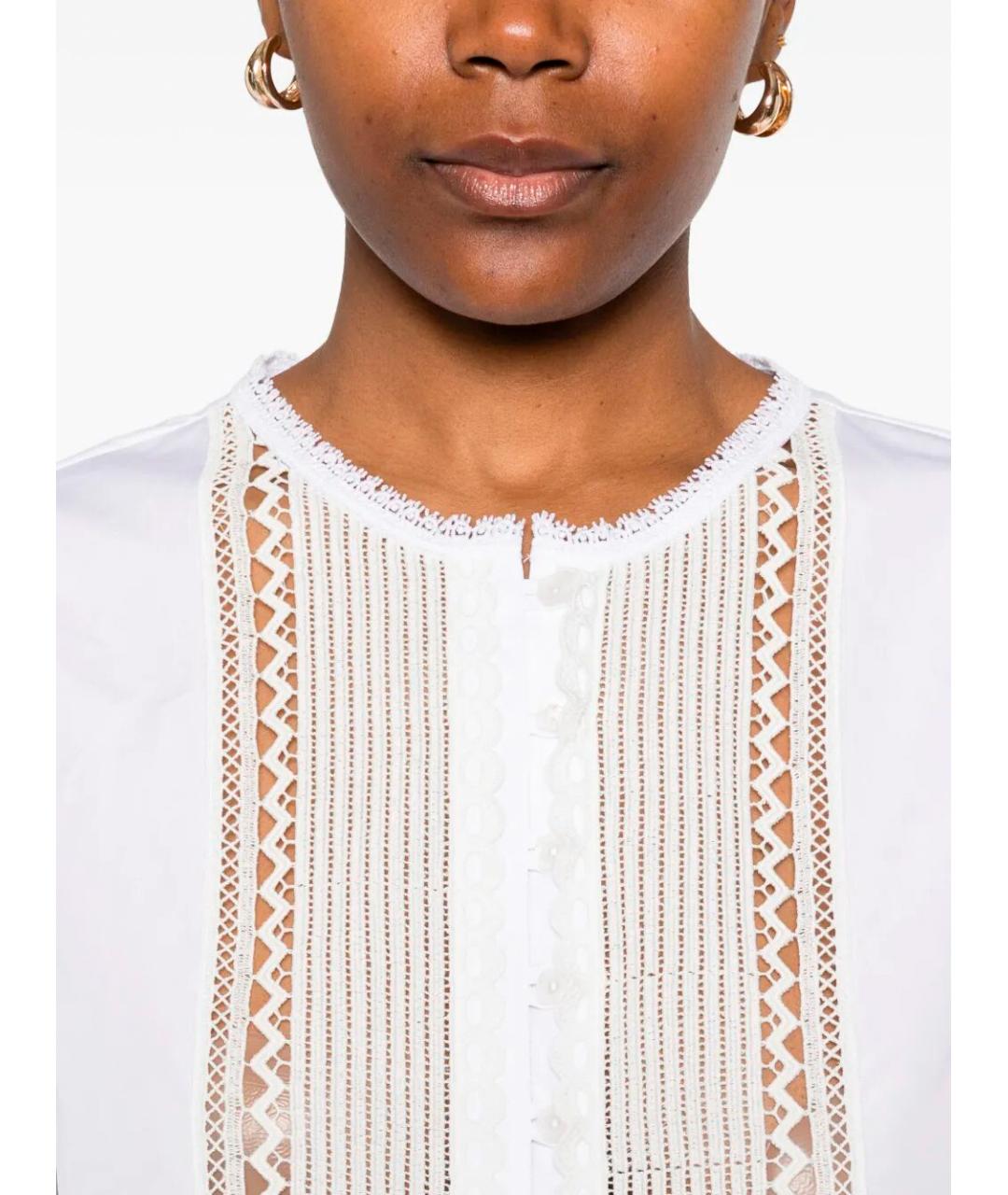 SEAFARER Белая хлопковая блузы, фото 4