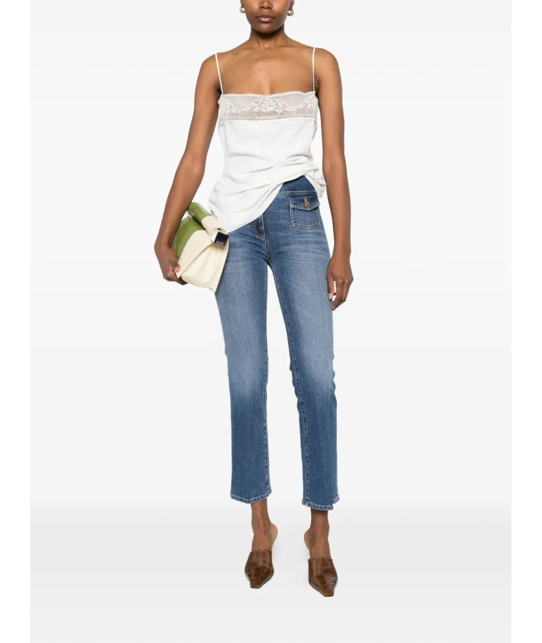 SEAFARER Синие хлопковые прямые джинсы, фото 2