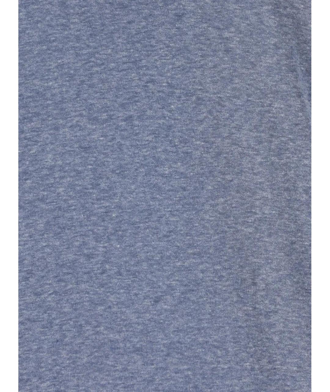 BRUNELLO CUCINELLI Голубое поло с коротким рукавом, фото 3