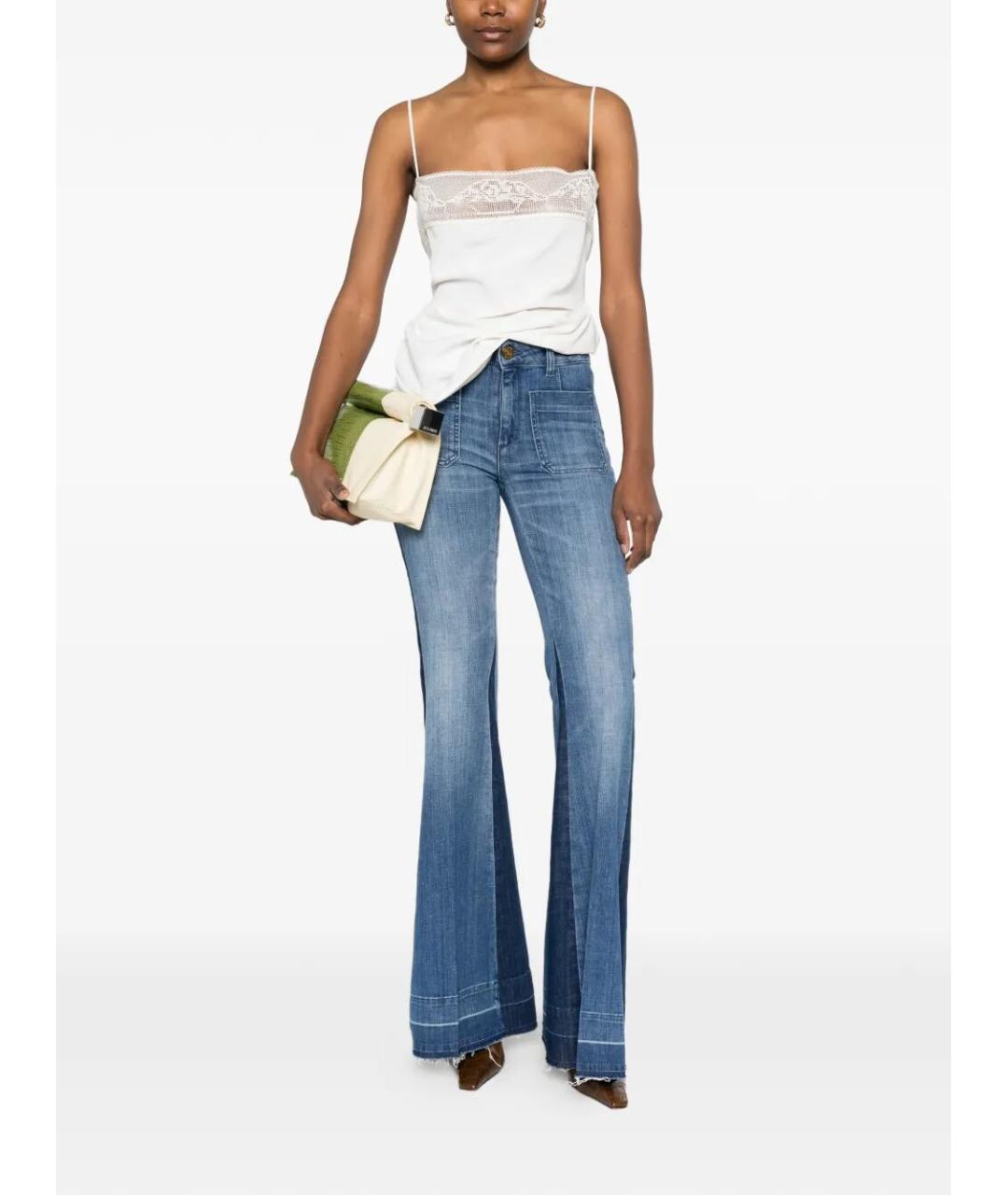 SEAFARER Синие хлопковые джинсы клеш, фото 2