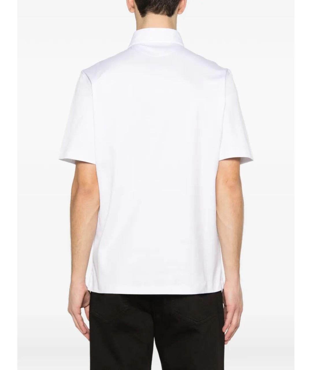 BRUNELLO CUCINELLI Белое хлопковое поло с коротким рукавом, фото 4