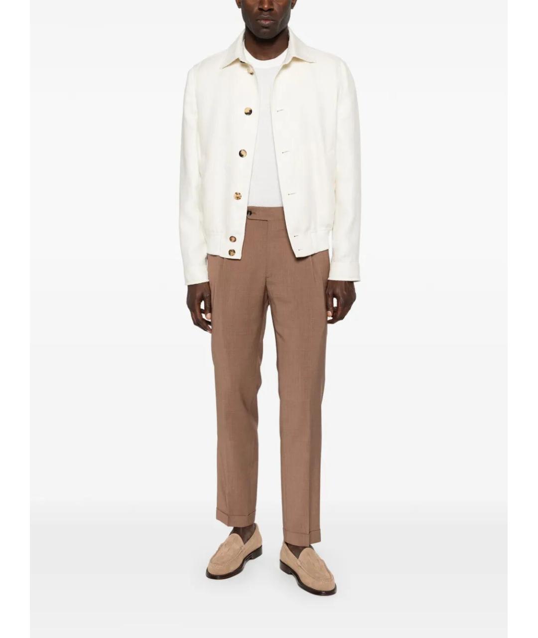 BRUNELLO CUCINELLI Белая шелковая куртка, фото 2