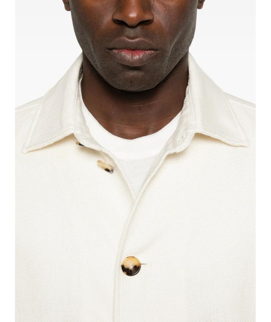 BRUNELLO CUCINELLI Белая шелковая куртка, фото 5