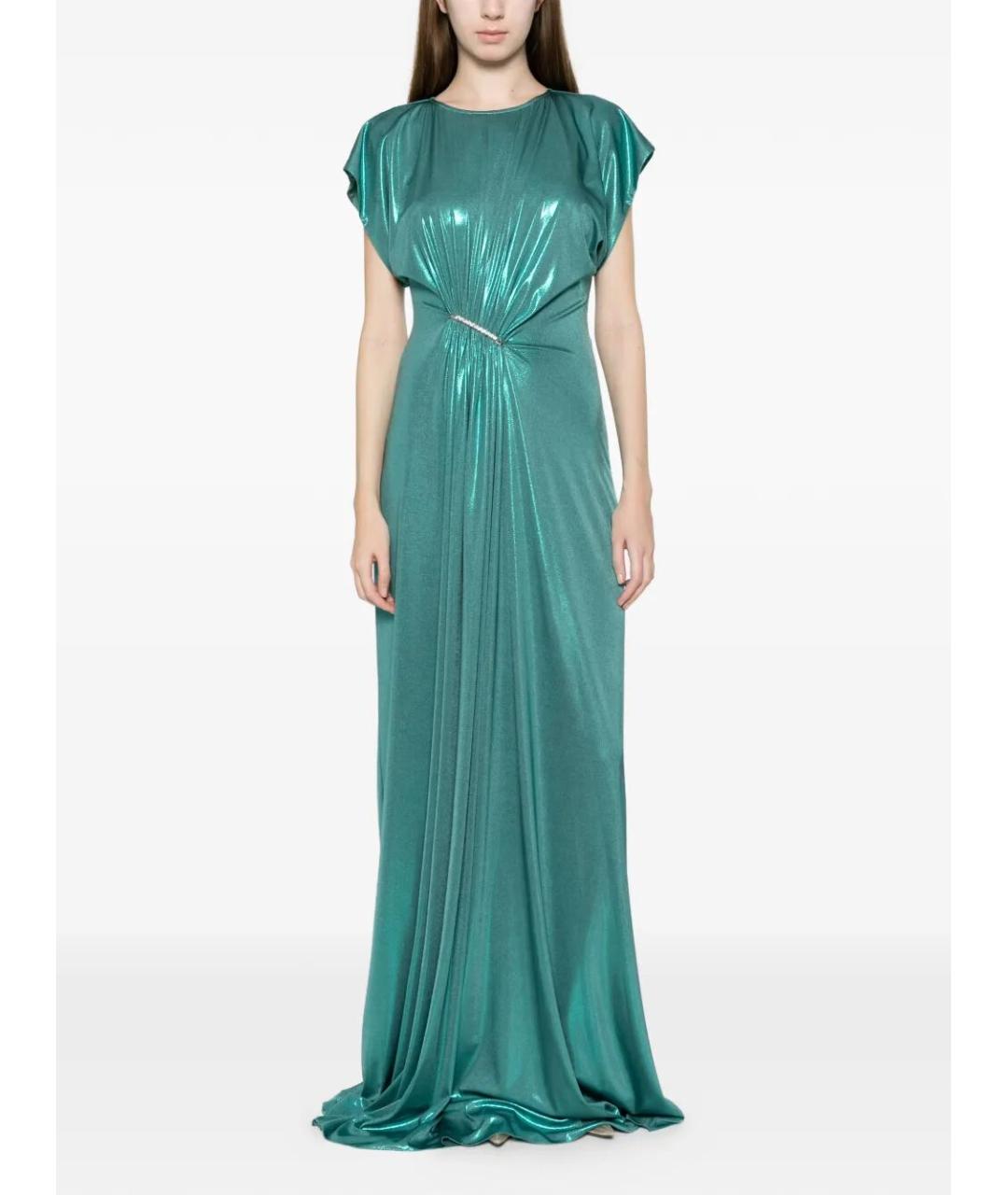 NISSA Зеленые полиэстеровое вечернее платье, фото 2