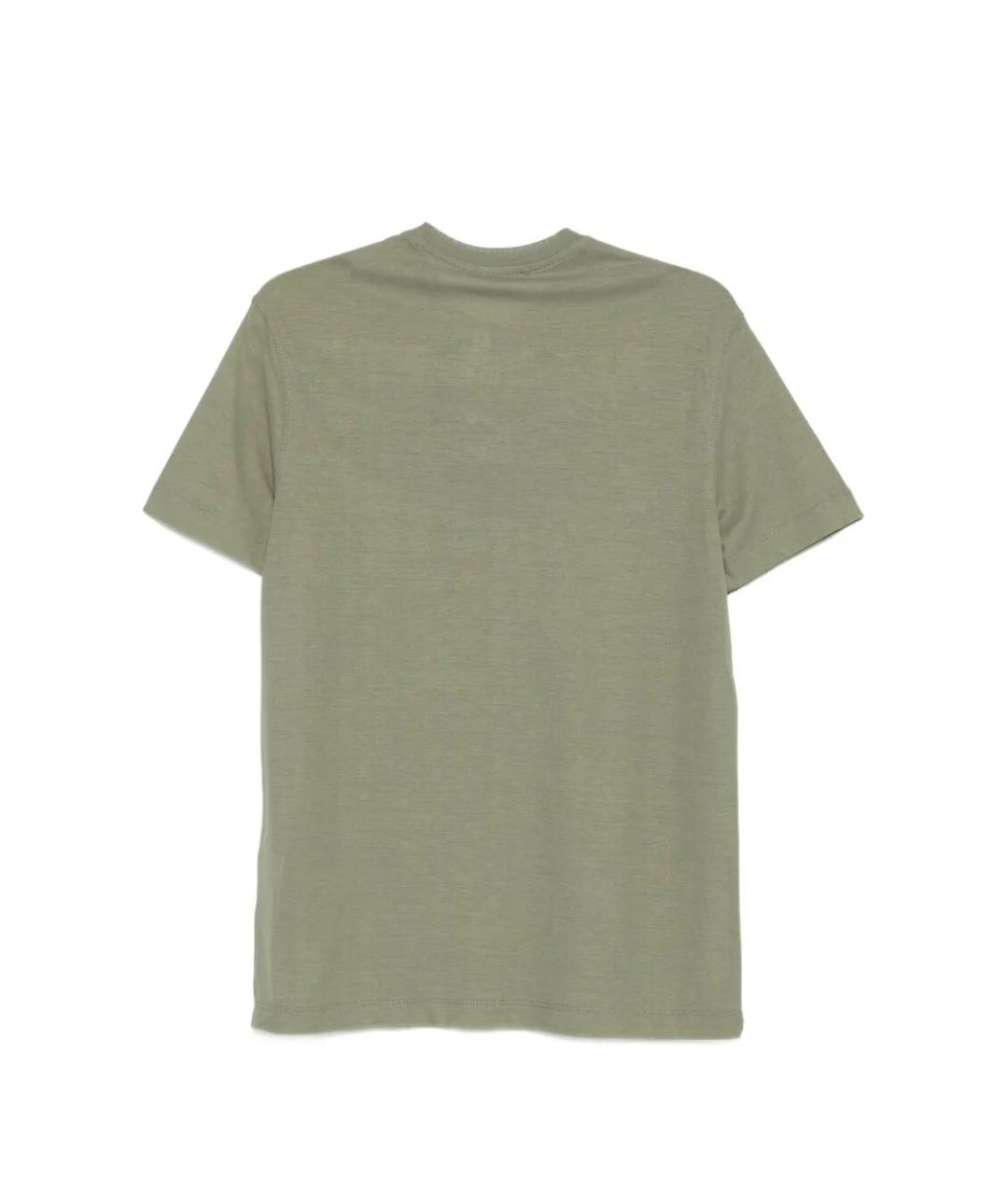 KIRED Зеленая хлопковая футболка, фото 2