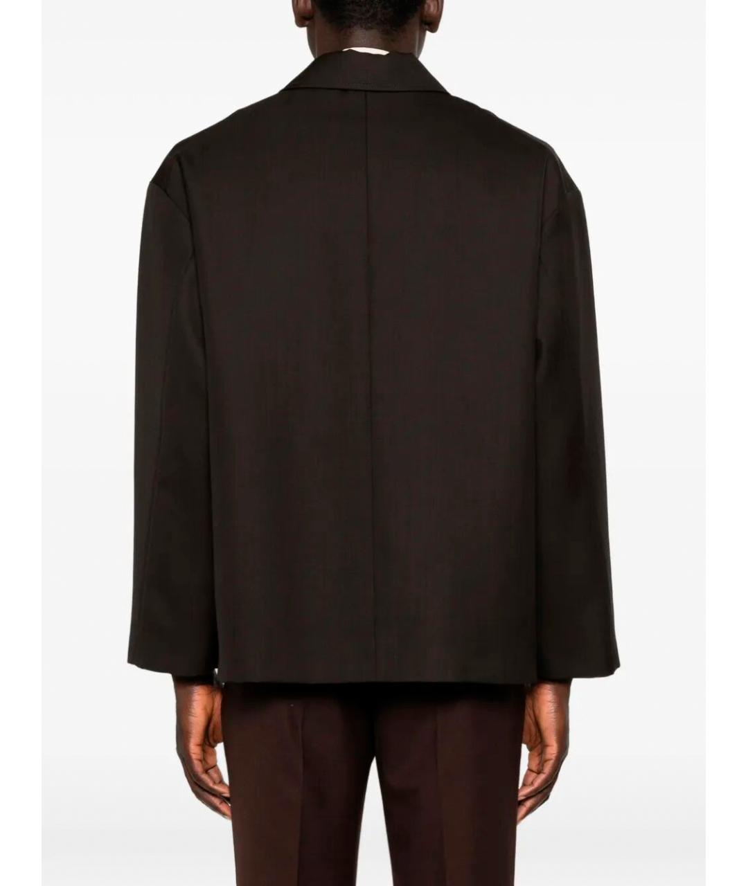 NINE IN THE MORNING Коричневый шерстяной пиджак, фото 4