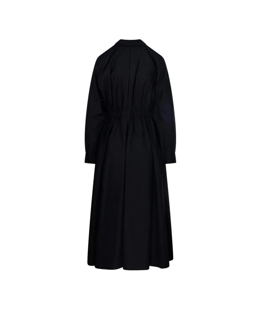 MAX MARA Черное хлопковое повседневное платье, фото 2