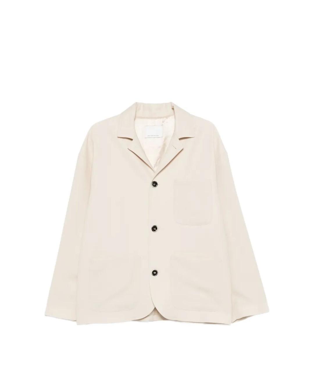 NINE IN THE MORNING Бежевый шерстяной пиджак, фото 1