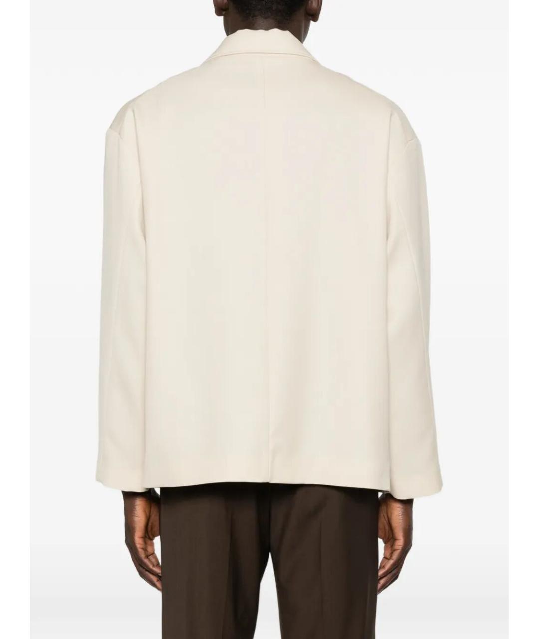 NINE IN THE MORNING Бежевый шерстяной пиджак, фото 5