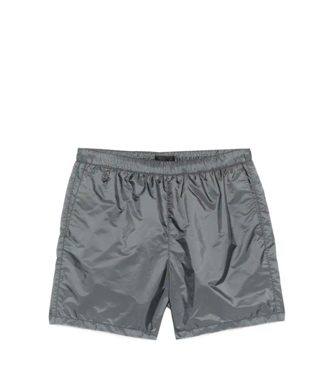 PRADA Серые полиамидовые шорты, фото 1