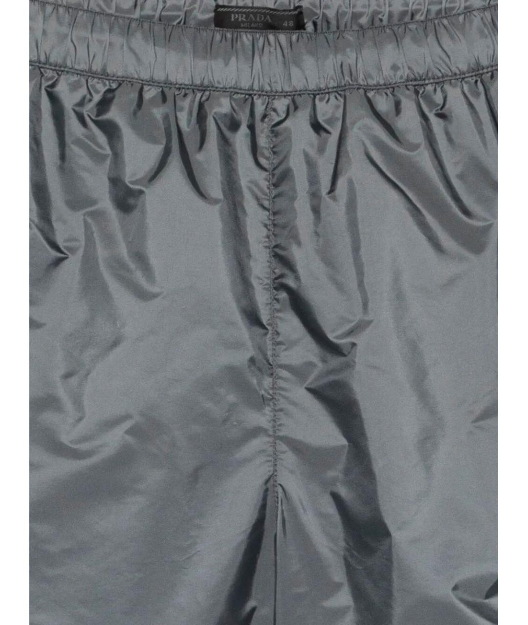 PRADA Серые полиамидовые шорты, фото 3