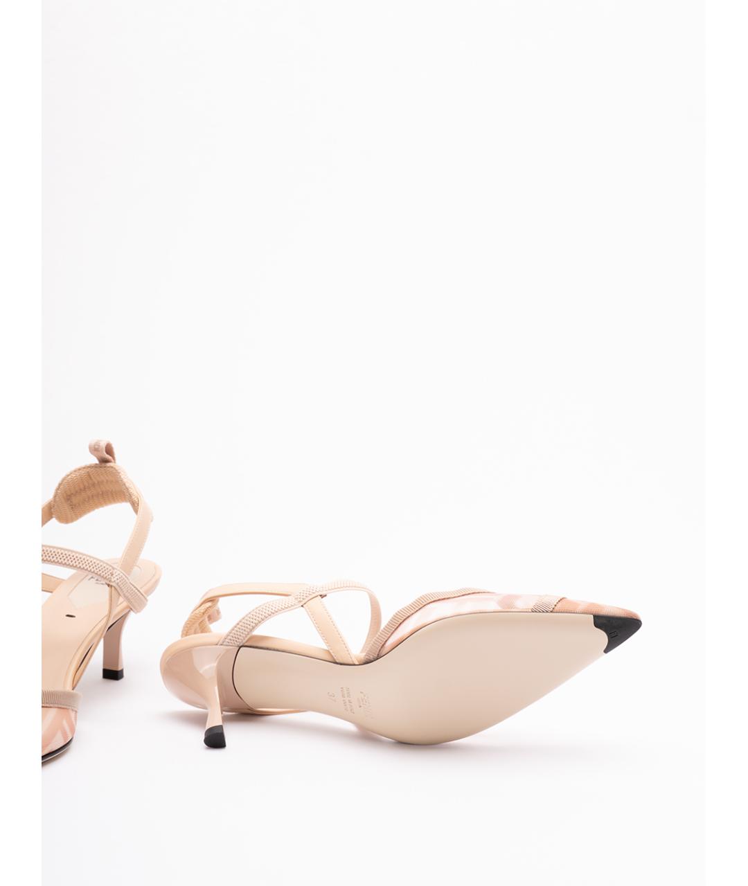 FENDI Розовые туфли, фото 4