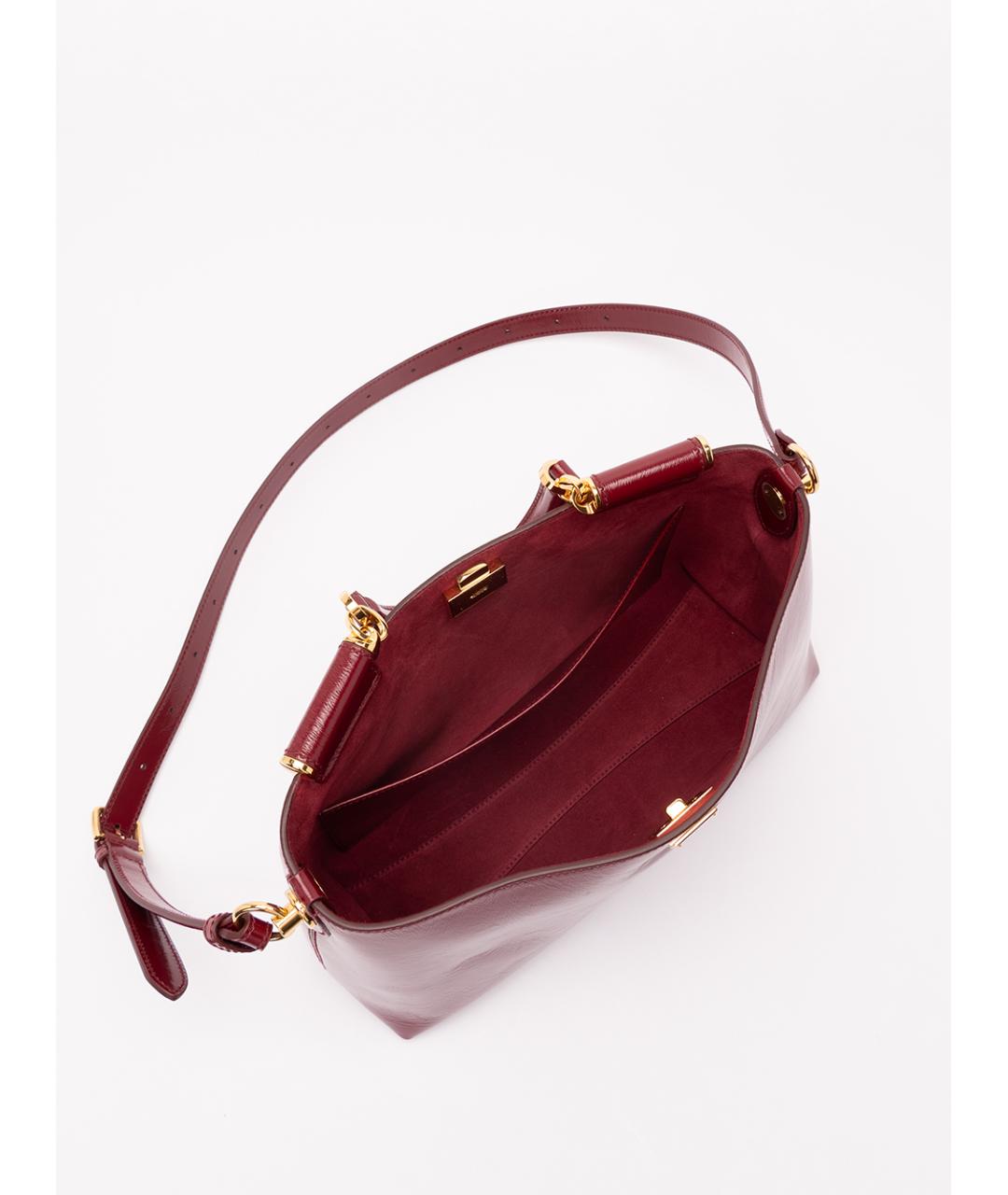 DOLCE&GABBANA Красная кожаная сумка тоут, фото 5