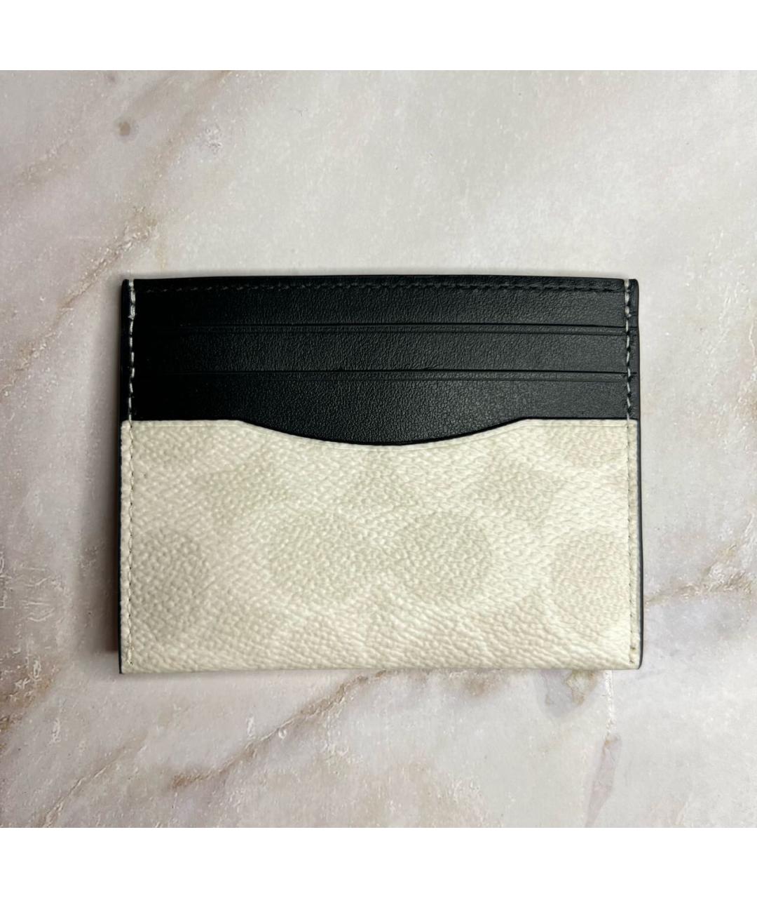 COACH Белый кожаный кардхолдер, фото 9