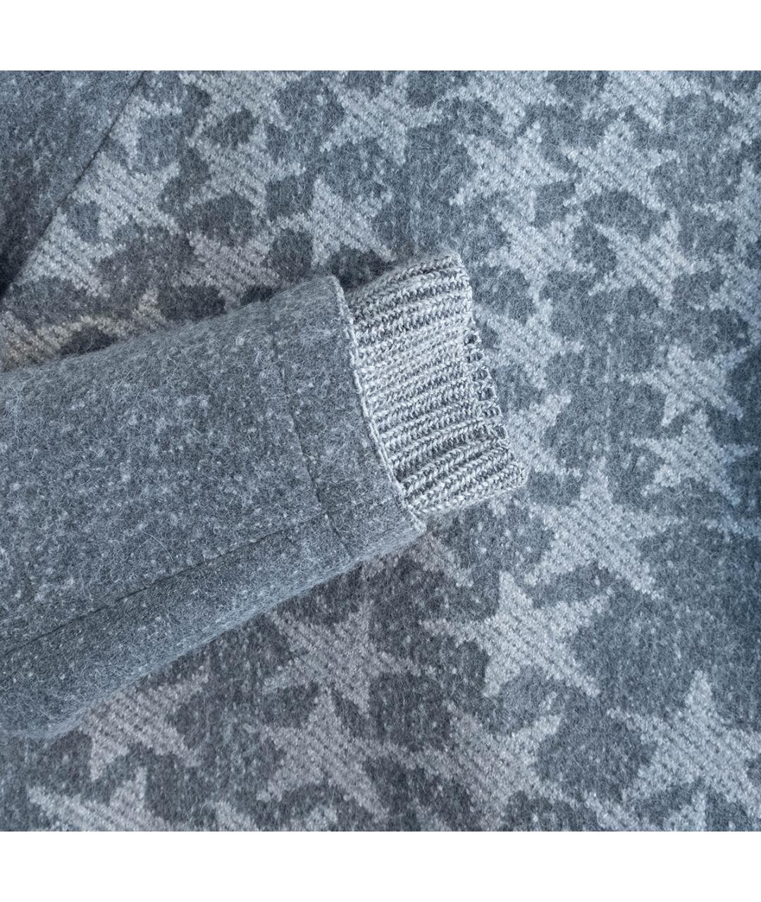 LORENA ANTONIAZZI Серое шерстяное пальто, фото 5