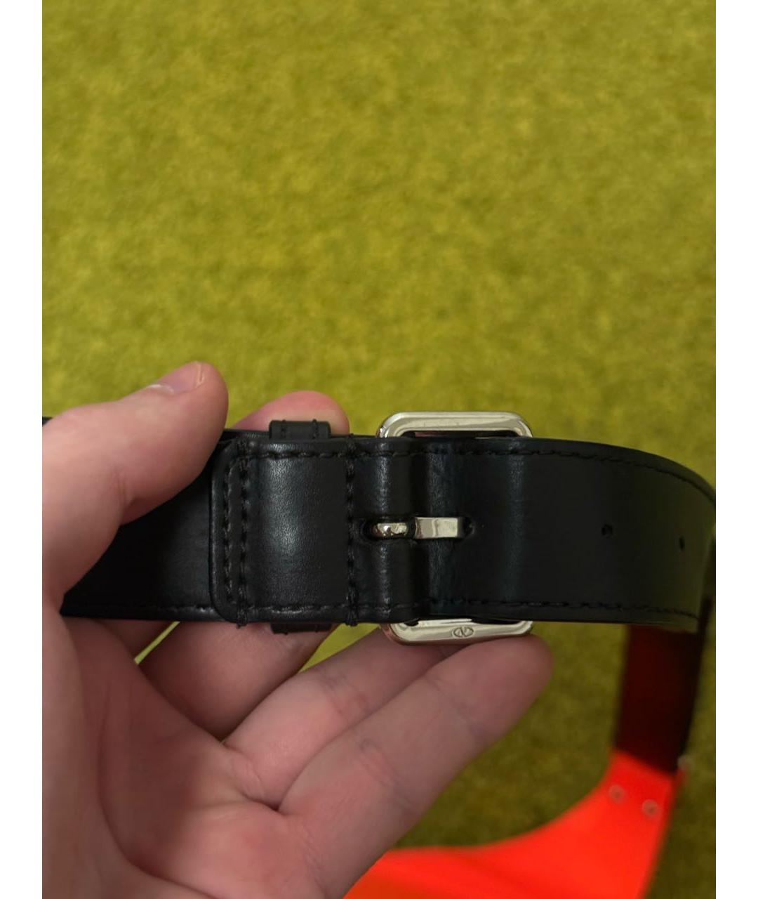 VALENTINO Оранжевая кожаная поясная сумка, фото 6