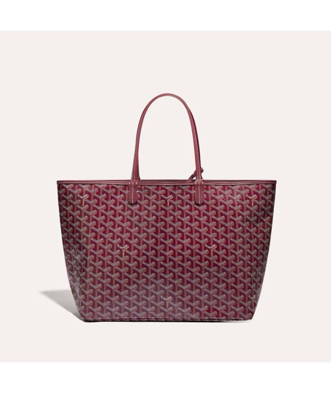 LOUIS VUITTON Бордовая сумка тоут, фото 6