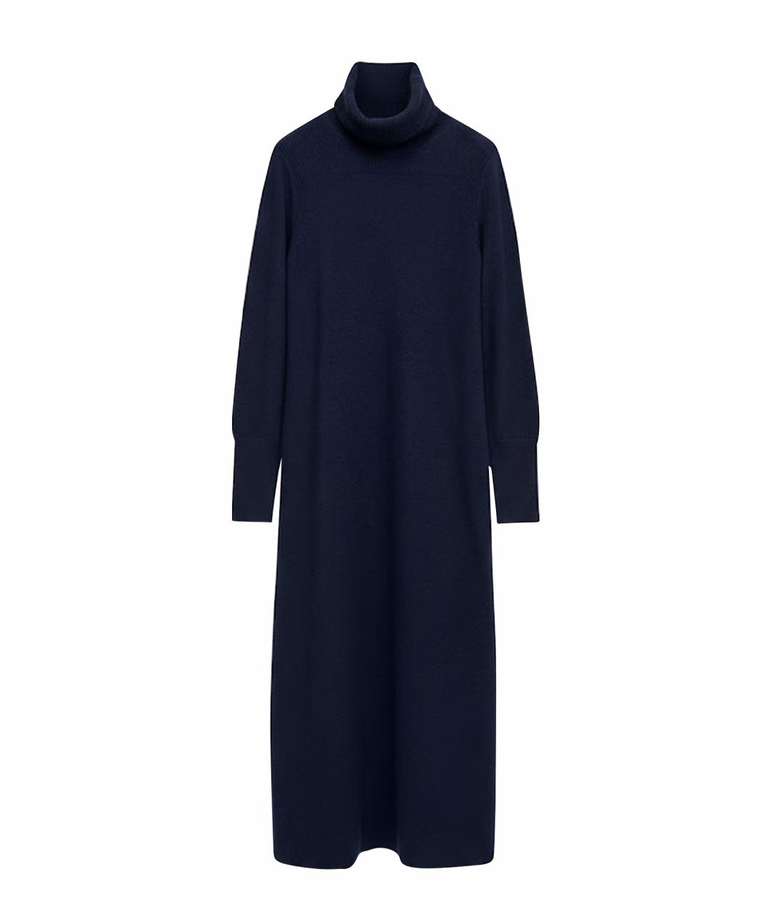 LORO PIANA Темно-синее кашемировое повседневное платье, фото 1