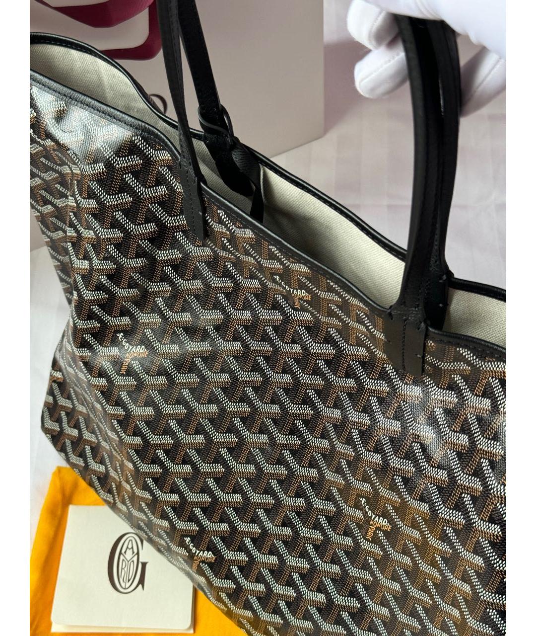 GOYARD Черная сумка тоут, фото 5