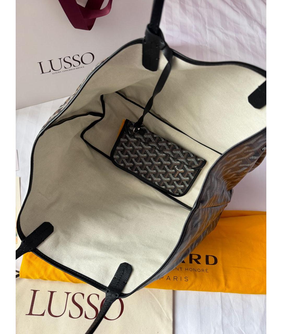 GOYARD Черная сумка тоут, фото 7