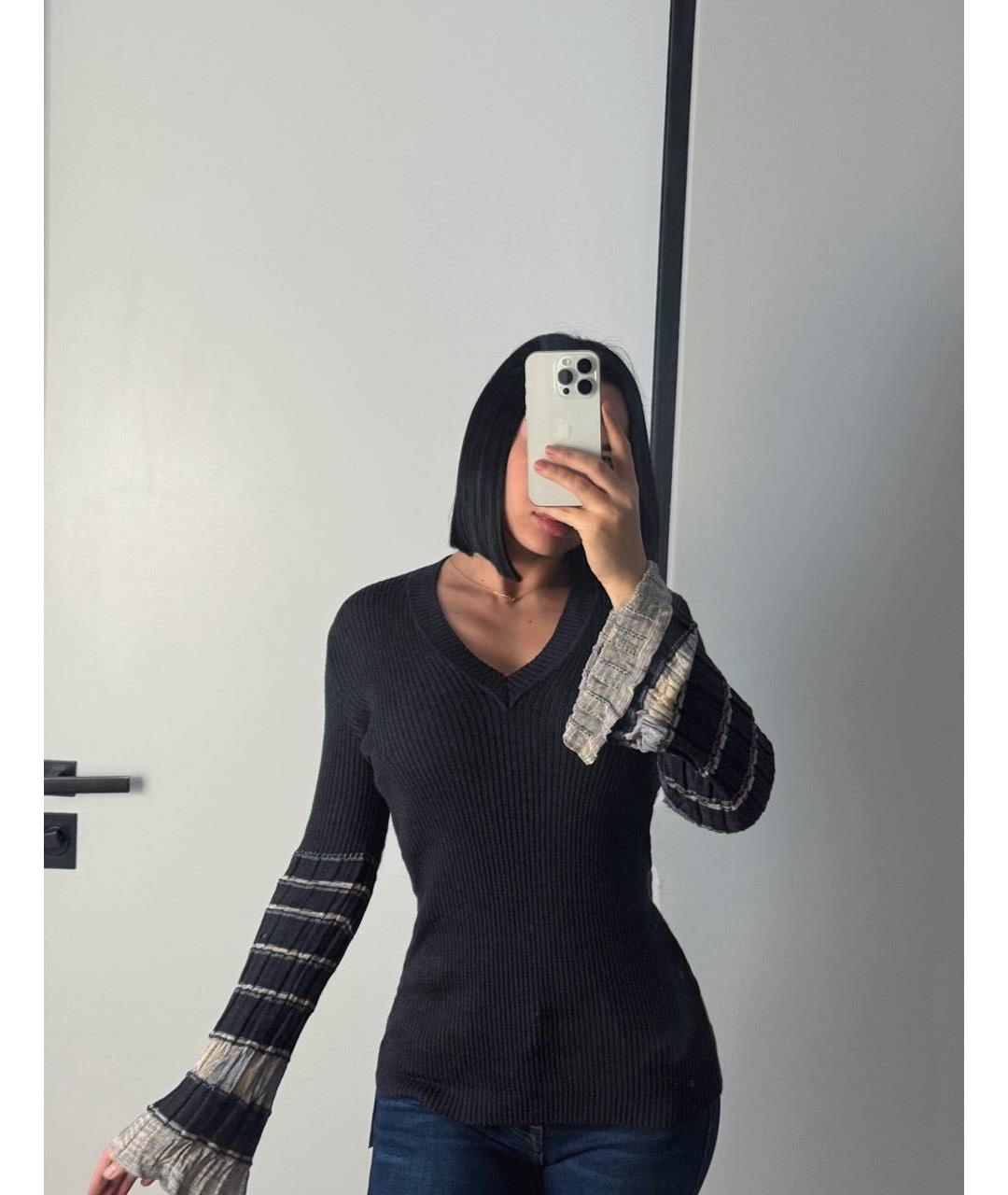 MISSONI Антрацитовый шерстяной джемпер / свитер, фото 5