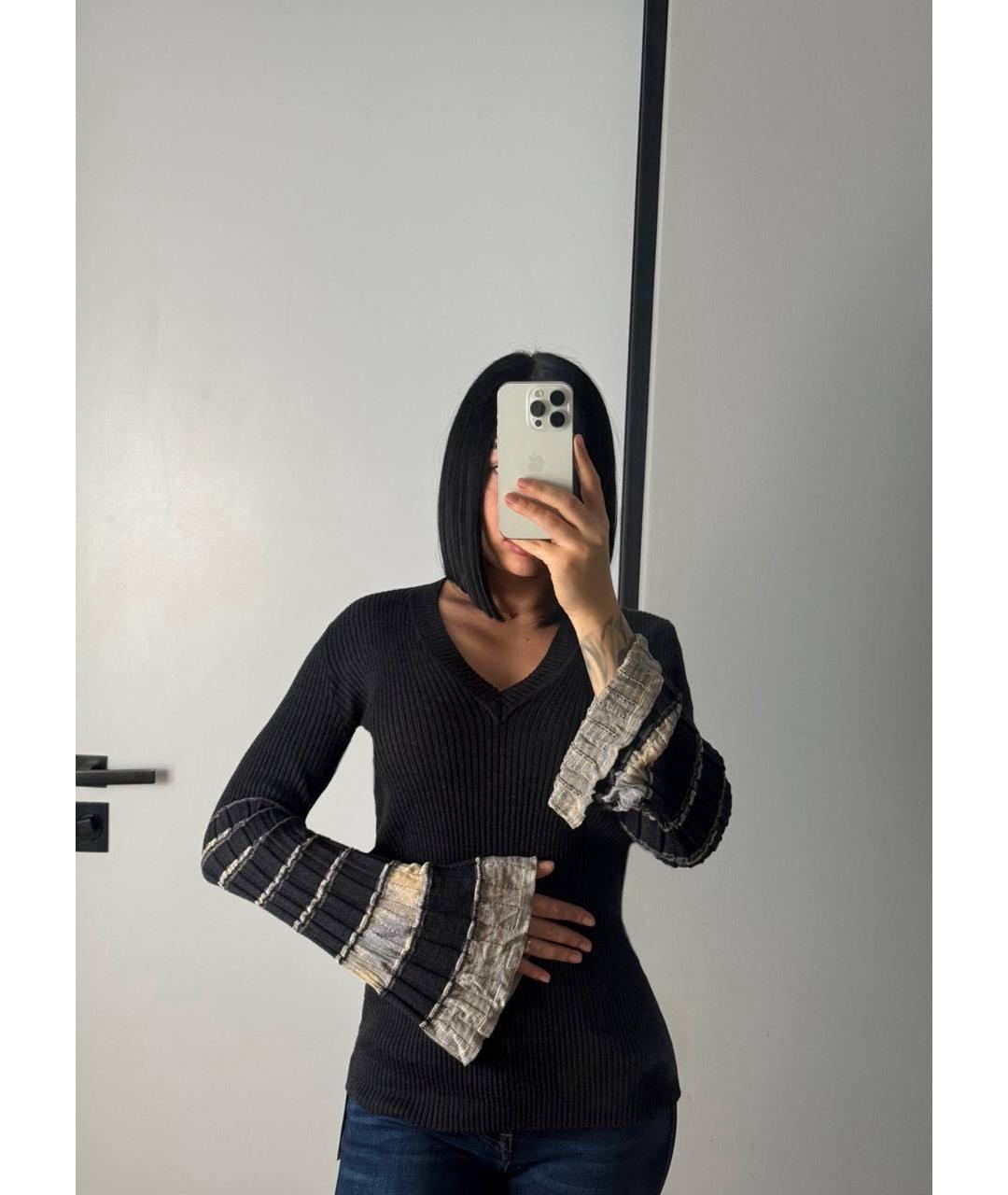 MISSONI Антрацитовый шерстяной джемпер / свитер, фото 6