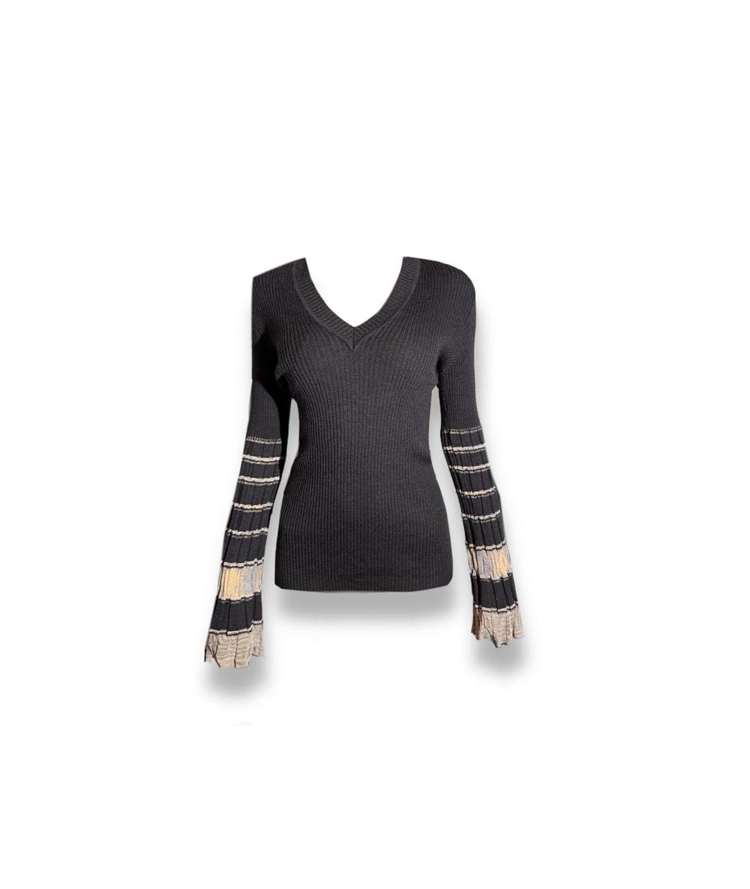 MISSONI Антрацитовый шерстяной джемпер / свитер, фото 7