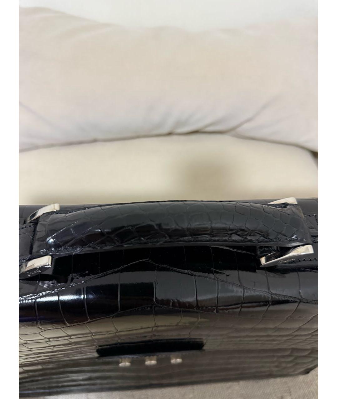 BRIONI Черный портфель из экзотической кожи, фото 7