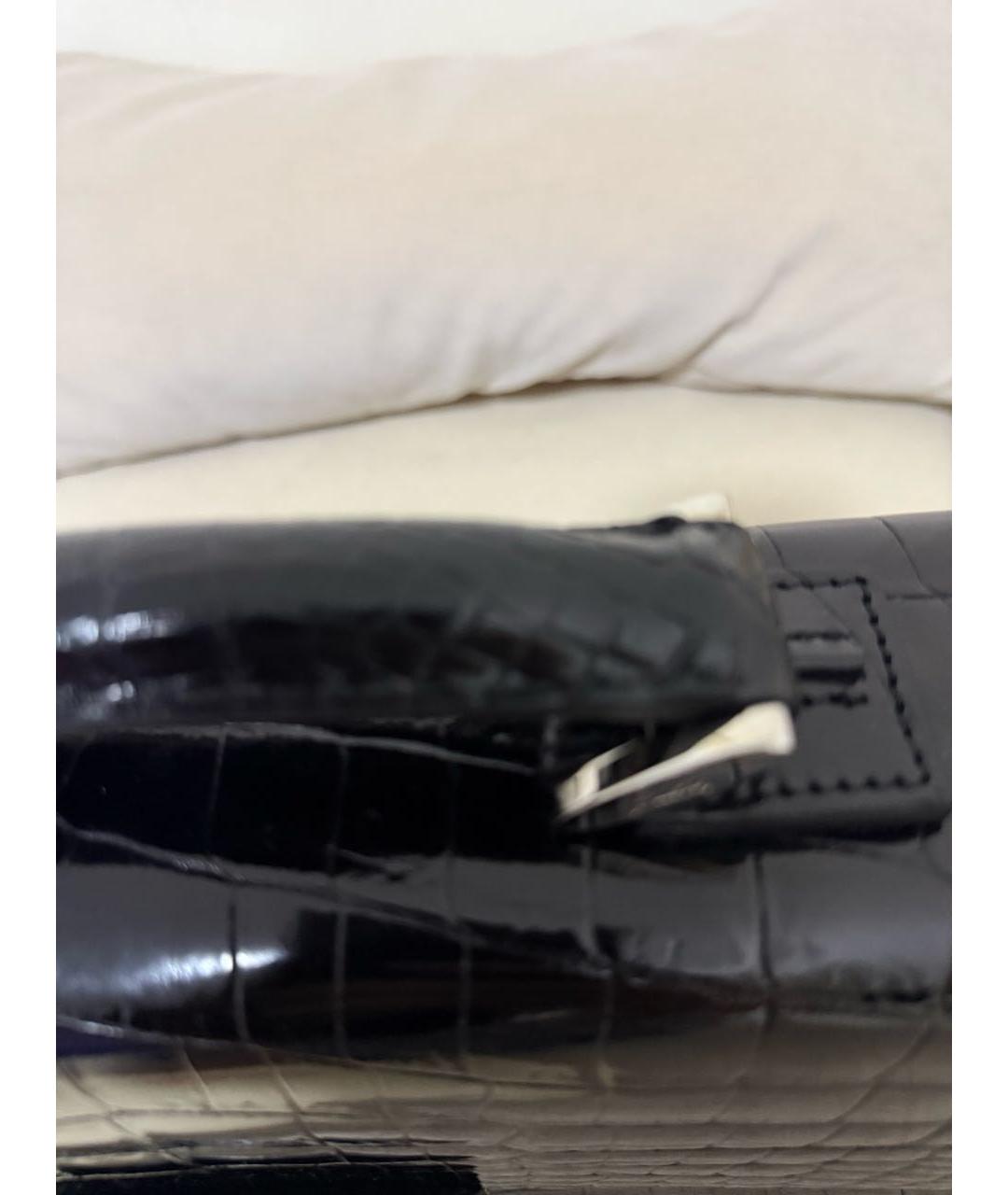 BRIONI Черный портфель из экзотической кожи, фото 4